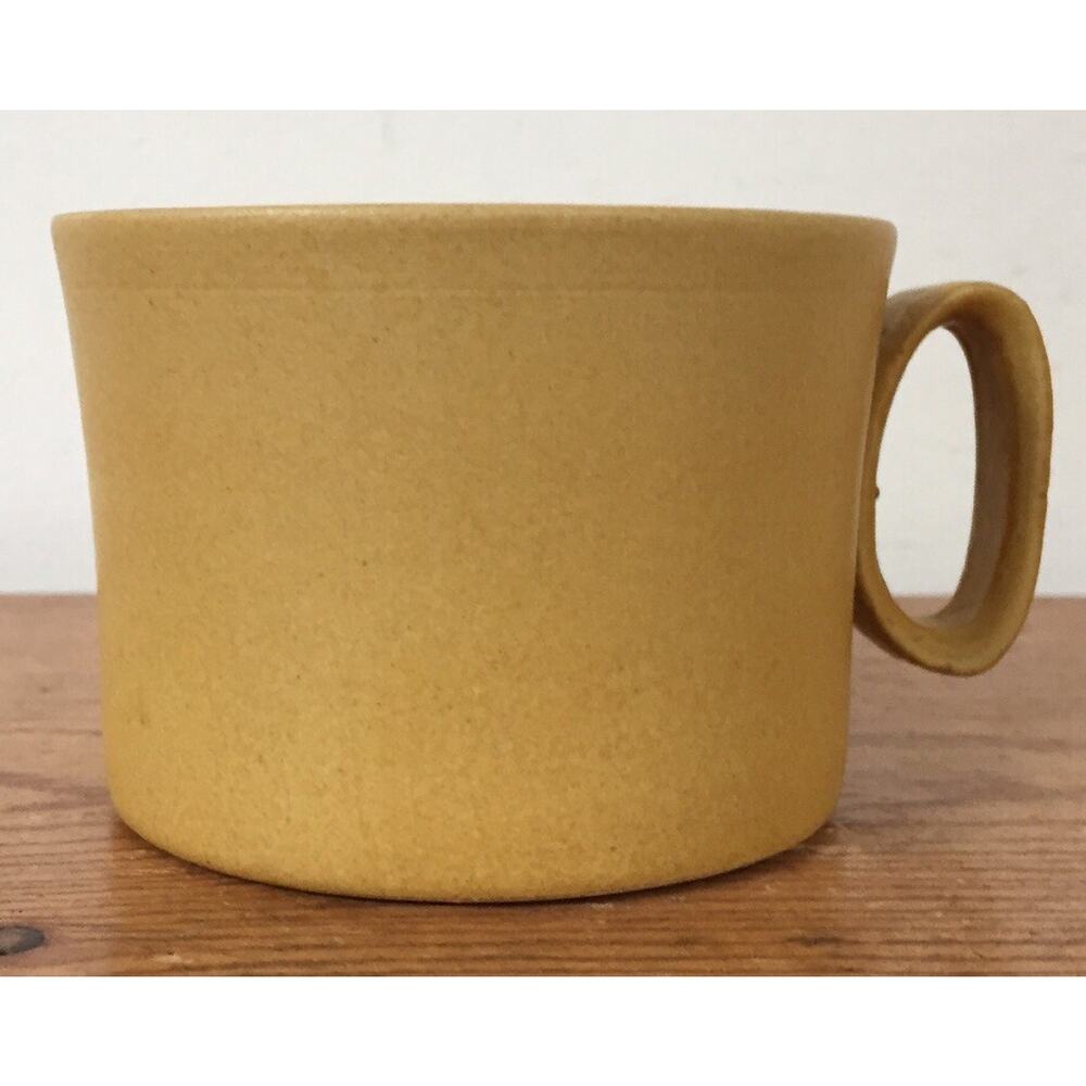 Vintage Mid Century Bennington Potters Pottery Elements Gold Coffee Tea Mug